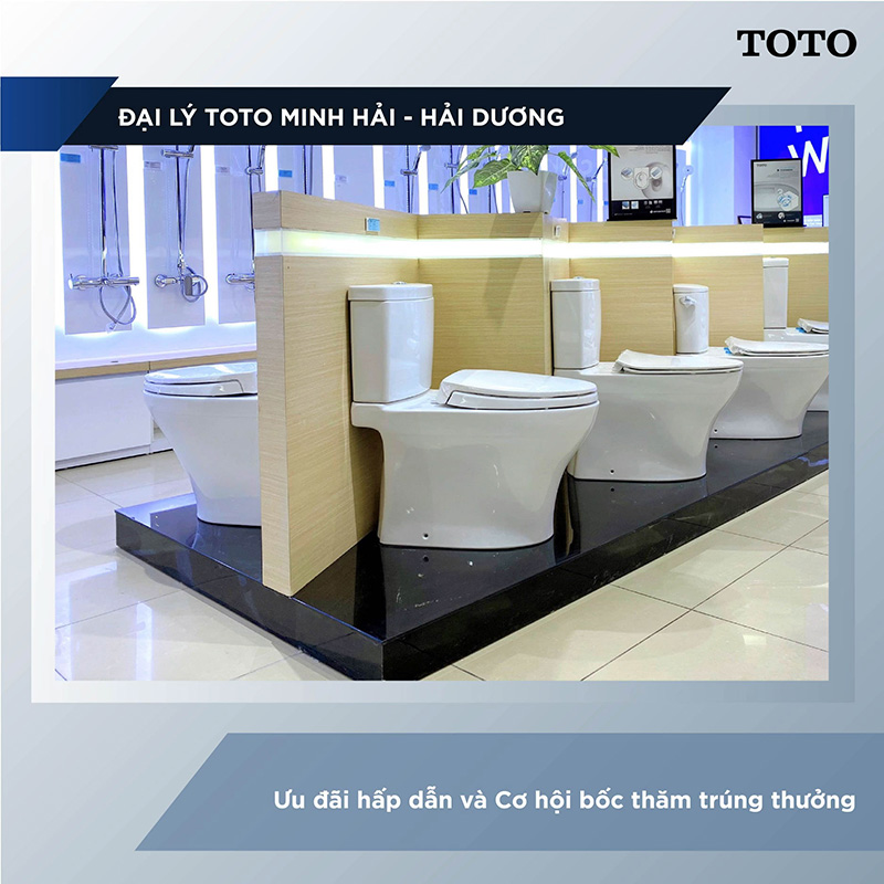 Các loại bệ vệ sinh 2 khối TOTO đẹp