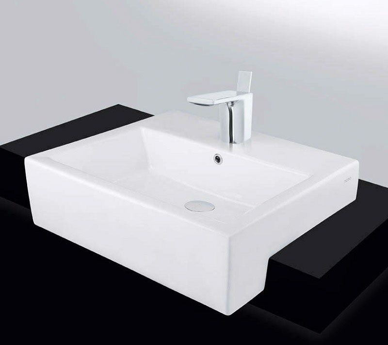 lavabo bán âm bàn hình chữ nhật